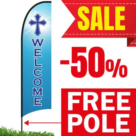 Cheap price, high quality Church Feather Flags for christian events and ...