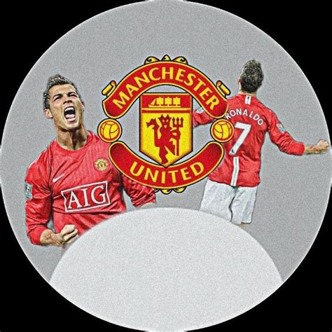 the manchester united team is depicted in a circular photo with an ...