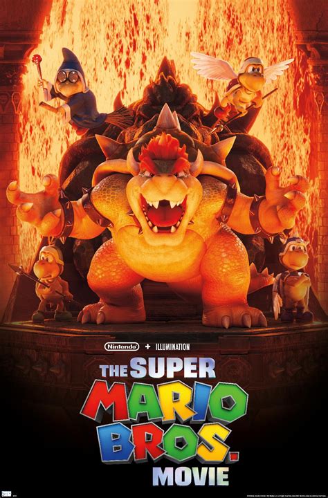 The Super Mario Bros. Movie - Bowser's World Key Art Wall Poster, 22. ...