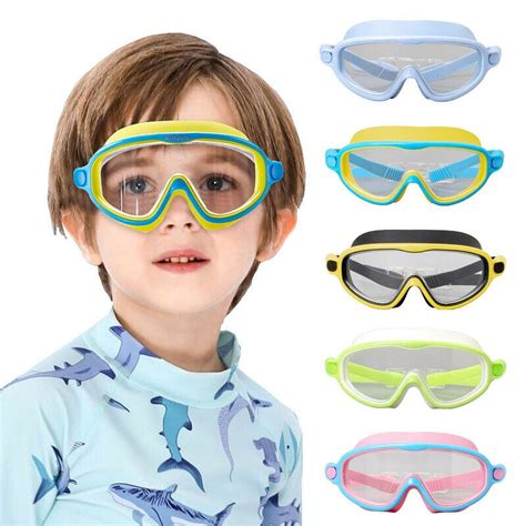 Kids Swimming Goggles Anti-Fog UV Protection Ear Plug Children Swim Glass Goggle,BLue - Walmart.com