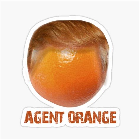 "Agent Orange Trump" Sticker for Sale by partyfarty | Redbubble