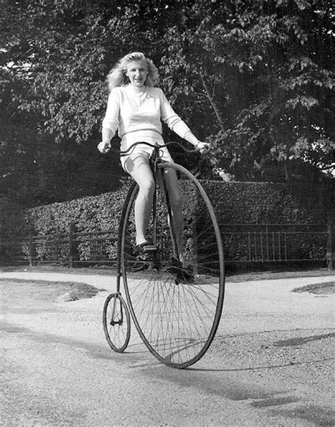 Ever seen Marilyn Monroe riding a Penny Farthing? Look at some of these wacko pictures of ladies ...