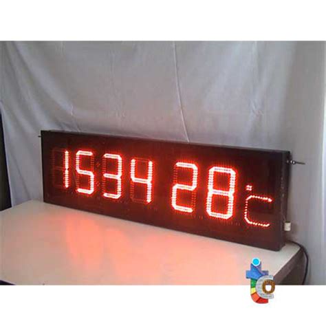 Black Temperature Digital Clock at Best Price in New Delhi | Guided Control Systems