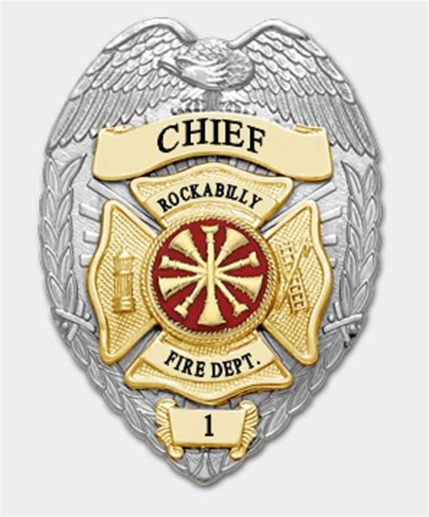 Fire Chief Badge Printable