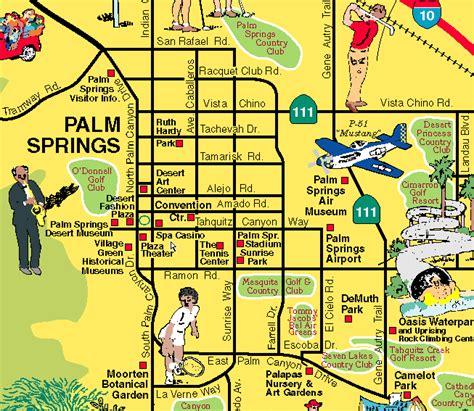 Palm Springs & Desert Resorts Visitor's Map