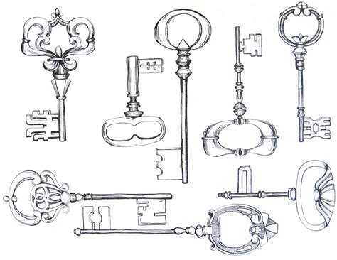 Illustrations and Doodles: Antique Keys