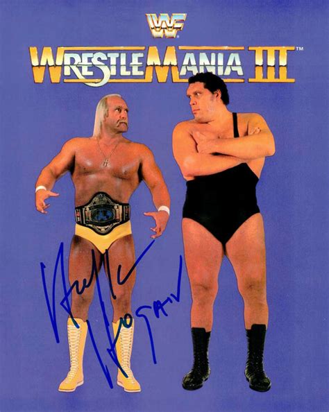 Hulk Hogan Autographed 8x10 WrestleMania III Promo – Icon Autographs