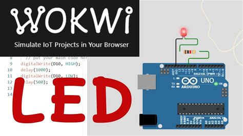 Wokwi-LED - Arduino Uno - DocsSimulate IoT Projects - YouTube