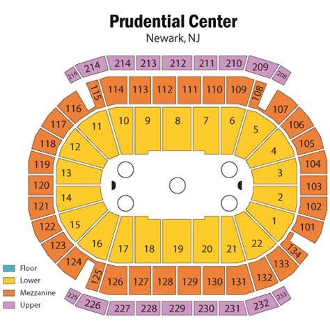 Prudential Center Seating Chart, Views and Reviews | New Jersey Devils