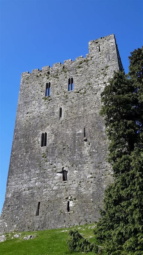 Conna Castle, Conna Village, Ireland Stock Image - Image of summer ...