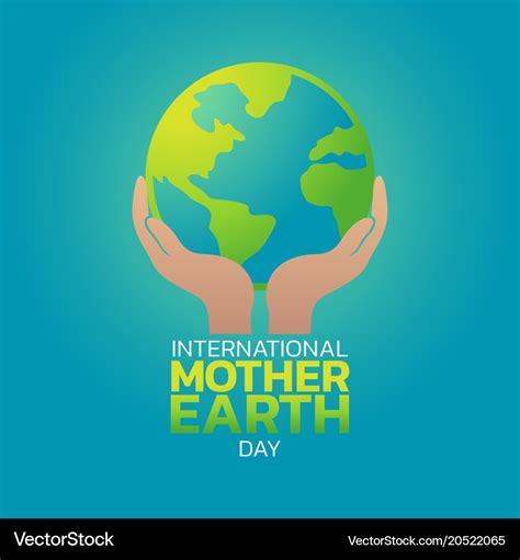 International mother earth day logo icon design Vector Image
