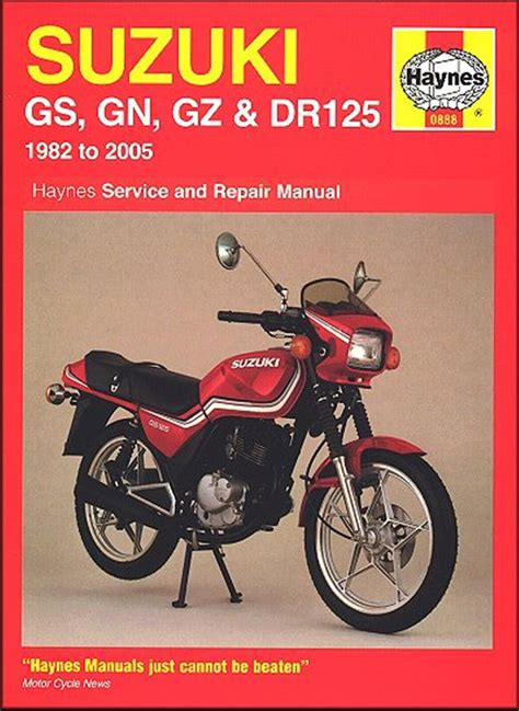 Suzuki GS125, GS125ES, GN125, GZ125 Marauder, DR125S Repair Manual 1982-2005 | eBay