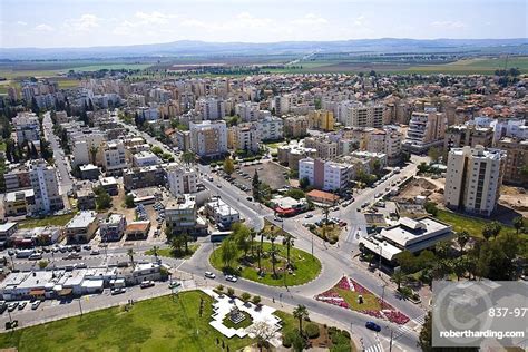 Aerial city of Afula in | Stock Photo