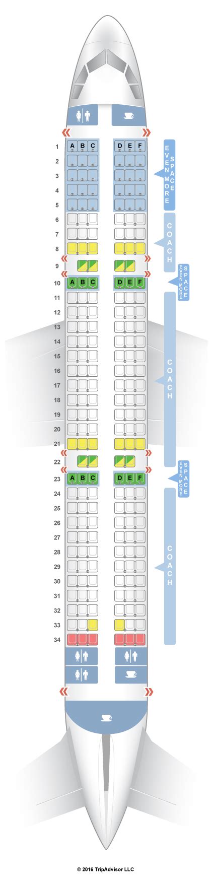 SeatGuru Seat Map JetBlue Airbus A321 (321) V3