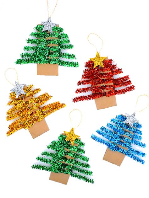 Pipe Cleaner Christmas Tree Ornaments | Our Kid Things