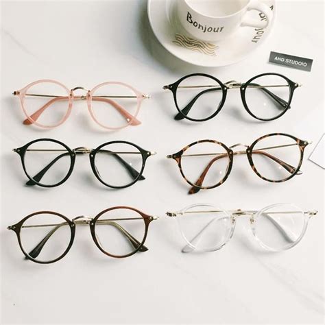 itGirl Shop - Aesthetic Clothing -Round Clear Aesthetic Glasses ...