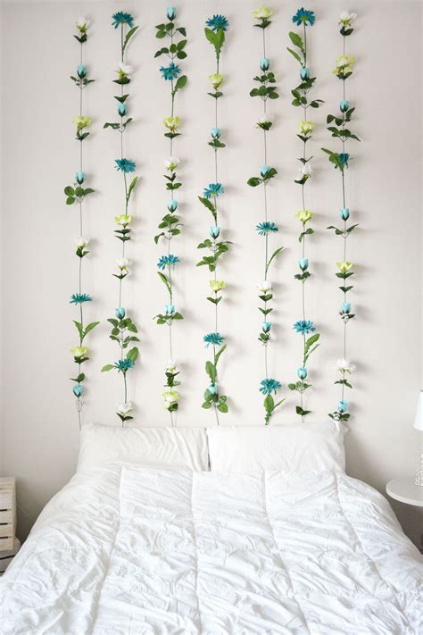 DIY Flower Wall // Headboard // Home Decor | Sweet Teal | Bedroom decor for women, Diy projects ...