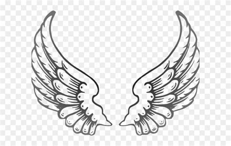 Download Angel Wings Png Outline Clipart (#3497874) - PinClipart