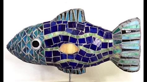 mosaic fish art - YouTube