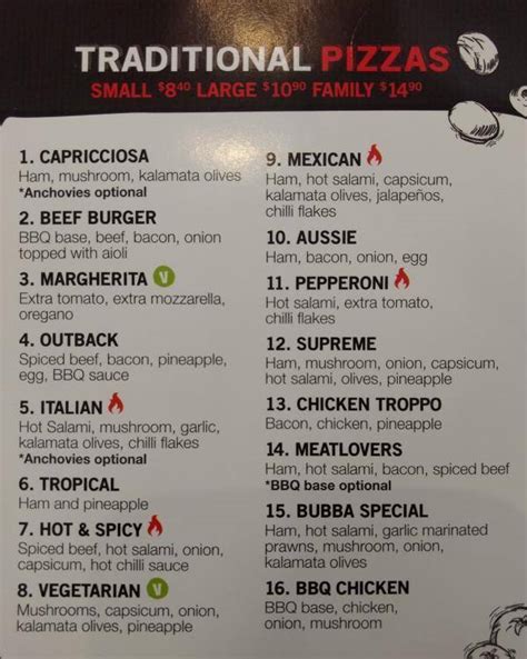 Bubba Pizza Menu, Menu for Bubba Pizza, Pakenham, Melbourne - Urbanspoon/Zomato