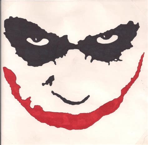 Joker Face Drawing at GetDrawings | Free download