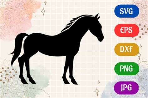 Horse | Black and White Logo Vector Art Graphic by Creative Oasis · Creative Fabrica