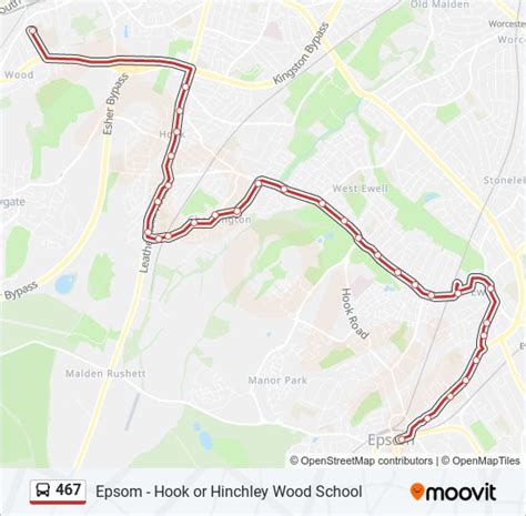 467 Route: Schedules, Stops & Maps - Epsom (Updated)