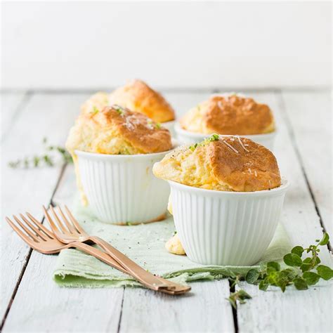 These low-carb cheesy soufflés are the perfect brunch time treat. | Recipes, Perfect brunch ...