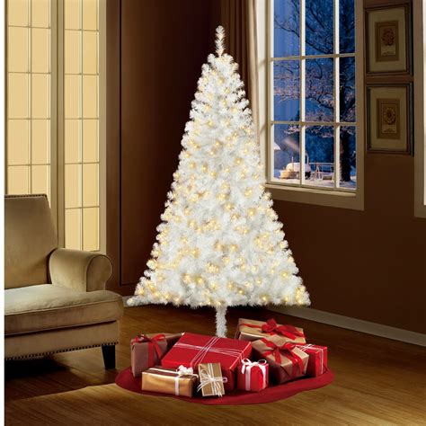 Holiday Time Pre-Lit 6.5' Madison Pine White Artificial Christmas Tree, Clear-Lights - Walmart ...