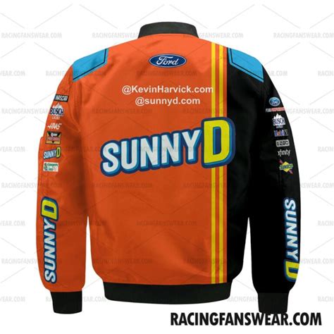 Kevin Harvick Nascar 2023 Racing Uniform Clothes Adult Kid Bomber ...