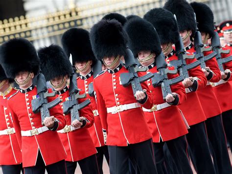 Gun drama at Buckingham Palace gates: Queen's Guard points bayonet ...