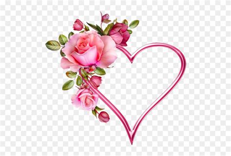 Download Clip Art - Heart And Flowers Png Transparent Png (#813926) - PinClipart