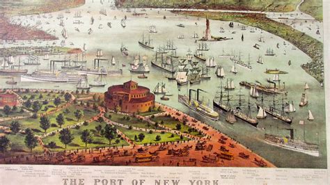 New York City Historical Artwork Reprint of The Port of New | Etsy