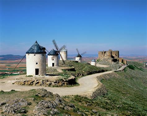 Windmills At La Mancha, Spain by Adina Tovy