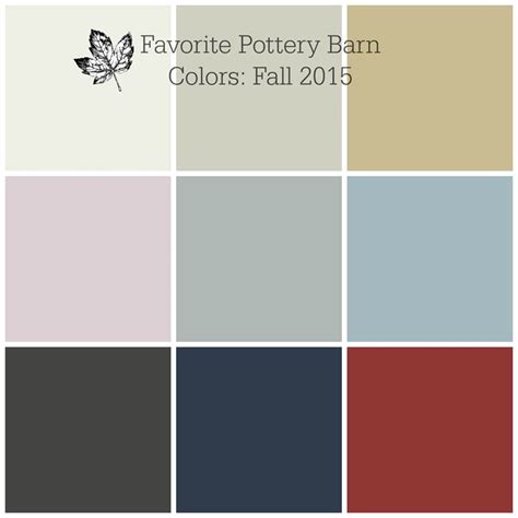 My Favorite Pottery Barn Colors for Fall 2015 - Favorite Paint Colors Blog