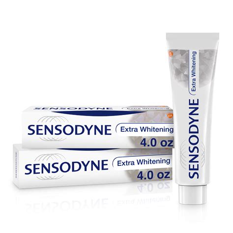 Sensodyne Extra Whitening Sensitive Teeth Whitening Toothpaste, 4 Oz, 2 Pack - Walmart.com ...