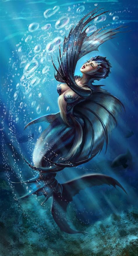 Mermaid by curlyhair on DeviantArt | Fantasy mermaids, Mermaid artwork ...