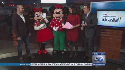 Parade hosts Mickey and Minnie Mouse talk about Magnificent Mile Lights Festival - ABC7 Chicago