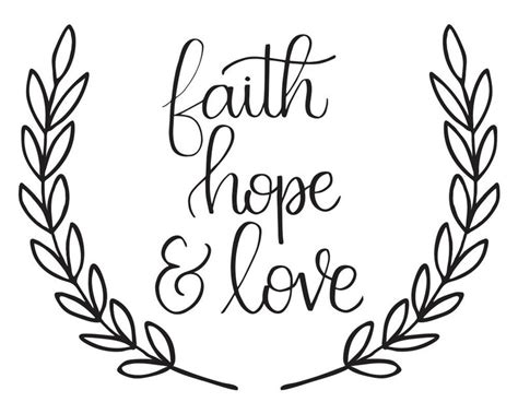 Faith Hope Love 1 Corinthians 13 Scripture Wall Art Bible - Etsy