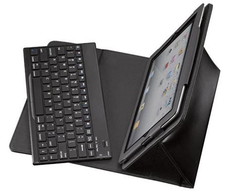 Portfolio Pro iPad 2 Leather Case with Removable Wireless Keyboard | Gadgetsin