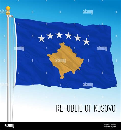 Kosovo official national flag, European country, vector illustration Stock Vector Image & Art ...