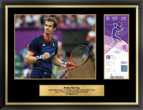 Andy Murray Framed & Mounted Photo – Olympics London 2012 Gold Medal ...