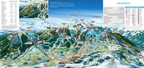 Full size piste map for Snowmass Village