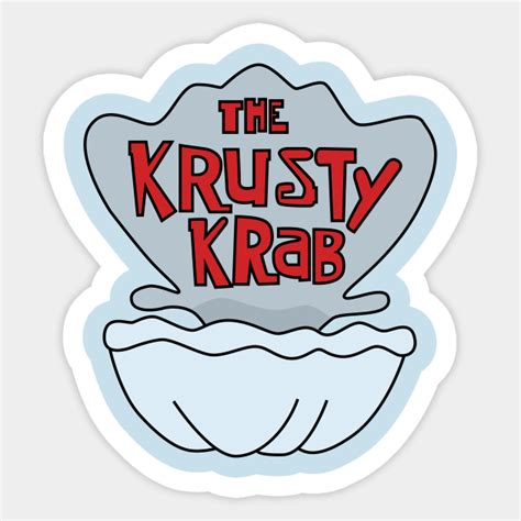 Krusty Krab Logo - Spongebob - Sticker | TeePublic