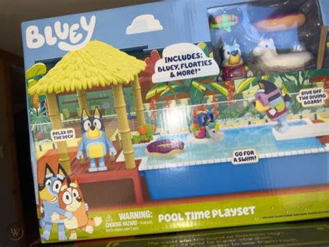 Bluey Pool Time Playset With Bluey Figure & Accessories NEW | #4579317457