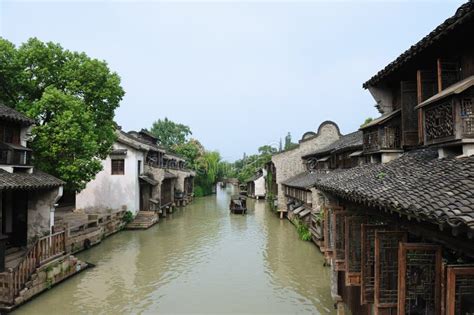 China ancient village stock photo. Image of classic, boat - 21213668