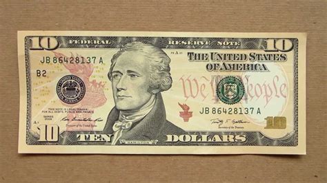 10 US Dollars Banknote (Ten US Dollars / 2009), Obverse and Reverse - YouTube