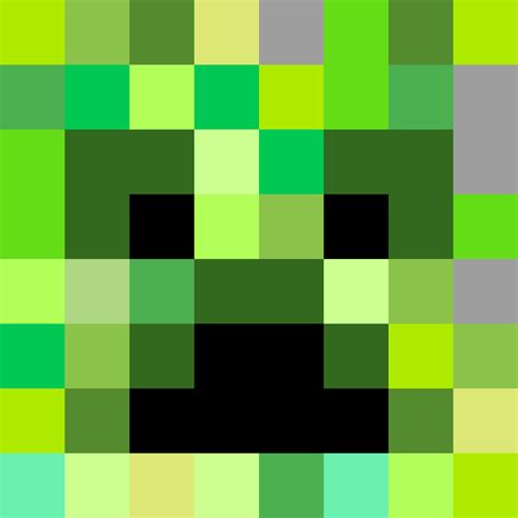 Minecraft Creeper Face Pixel Art