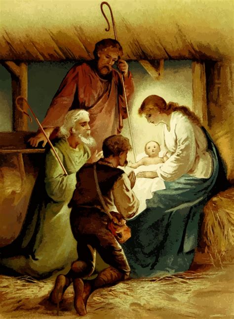 Nativity scene - Openclipart