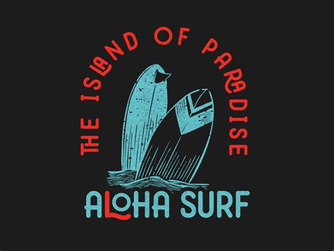 Aloha Surf. A vintage illustration for surfers by Ardian | Logo ...